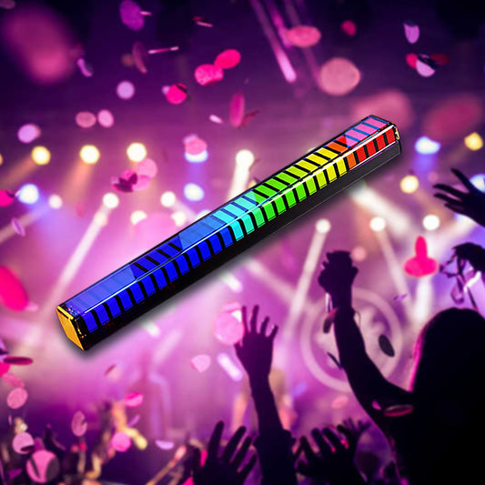 Music LED Bar - Lyser i 3 dimensioner, Laddbar & Ljudstyrd, Synkar med musiken