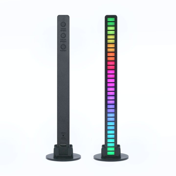 LuminKing Musik LED bar 2-pack - Laddbar & Ljudstyrd