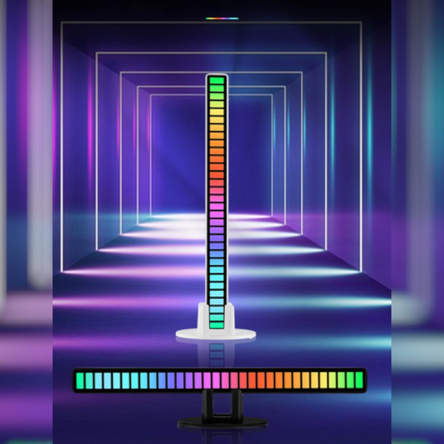 LuminKing Musik LED bar 2-pack - Laddbar & Ljudstyrd