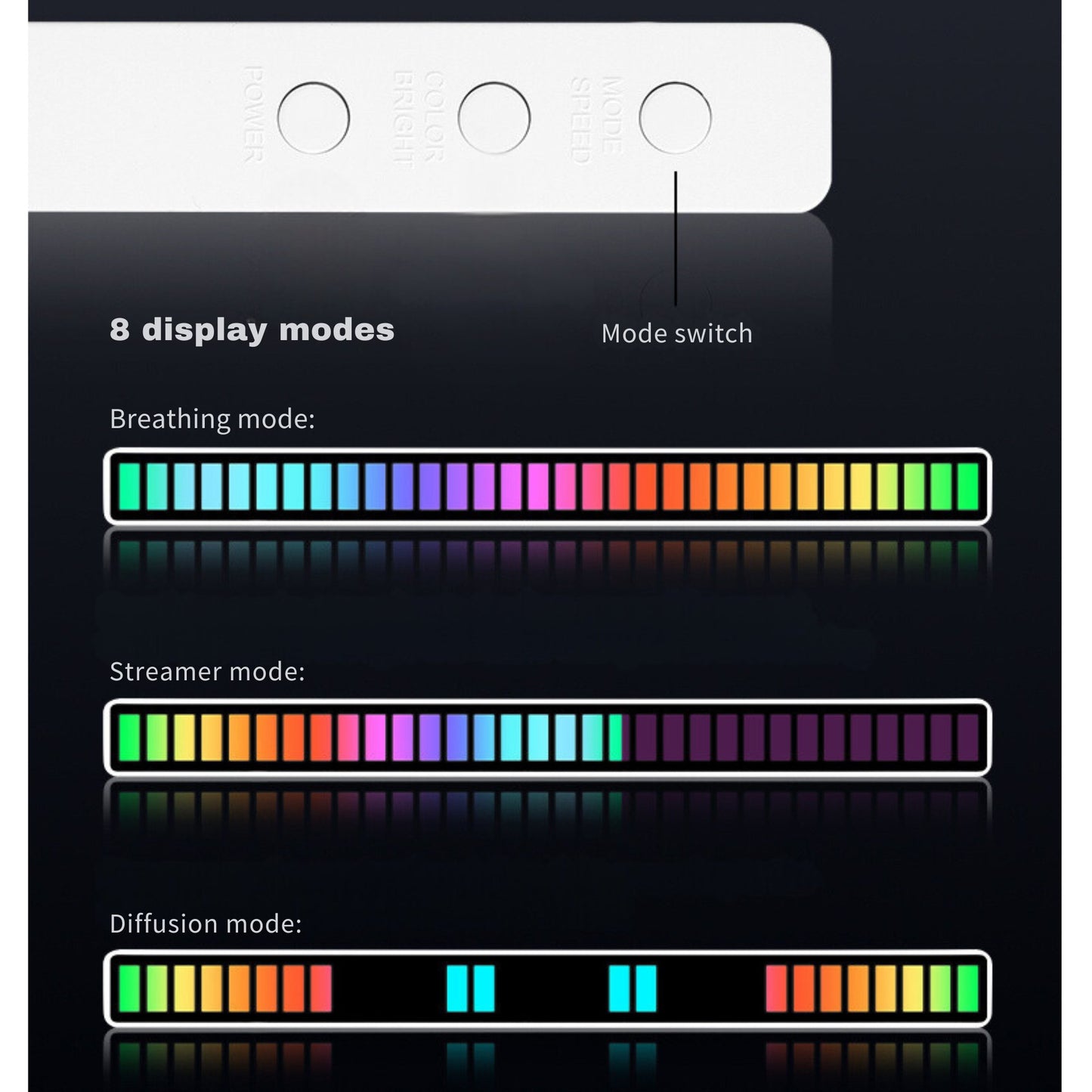 LuminKing Musik LED bar 2-pack - Laddbar & Ljudstyrd