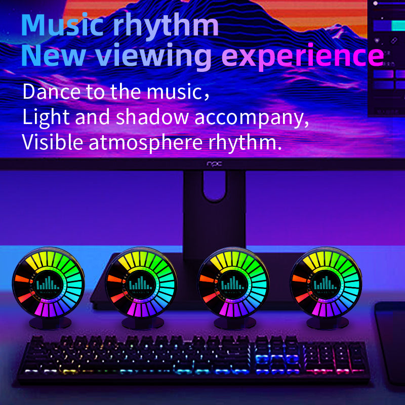 Väldoftande LED Musik Disk - Synkar med Musik i Bilen