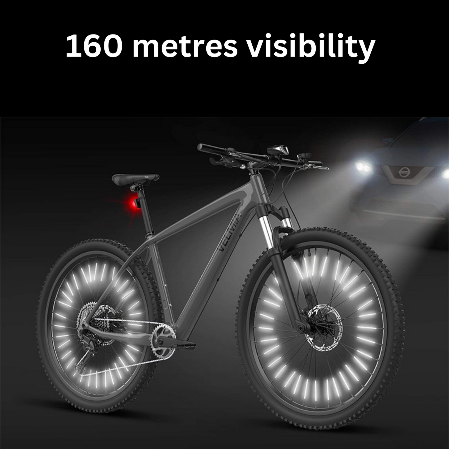 Cykel reflektorer i 6 olika färger - Kläm fast på hjulets ekrar - Ökad säkerhet