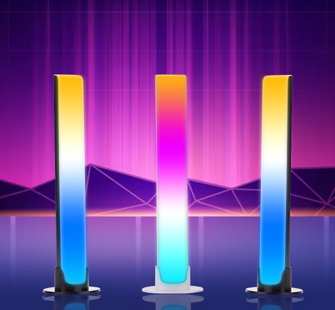 Musik LED Bar med Kontinuerligt Ljus - Uppladdningsbar & Bärbar