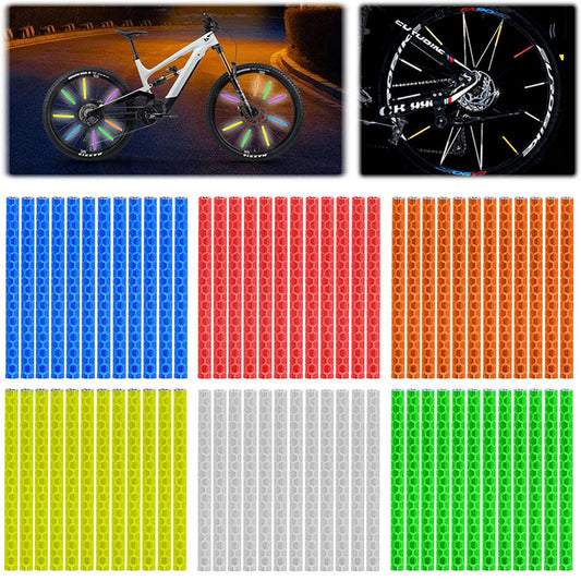 Cykel reflektorer i 6 olika färger - Kläm fast på hjulets ekrar - Ökad säkerhet