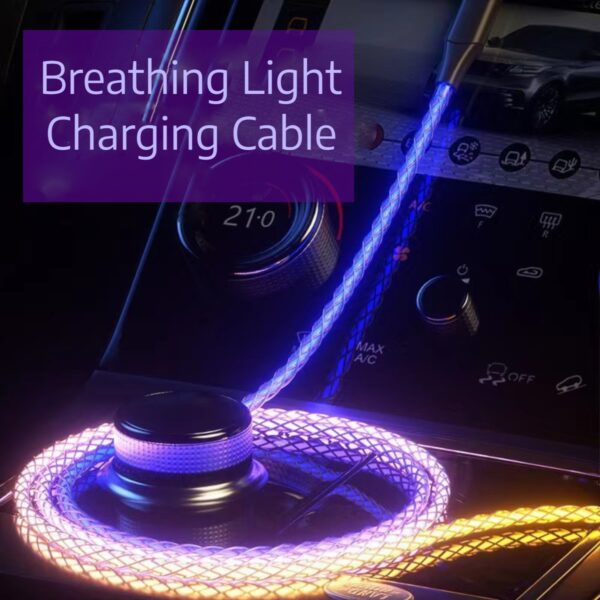 breathing light charging mobil cabel